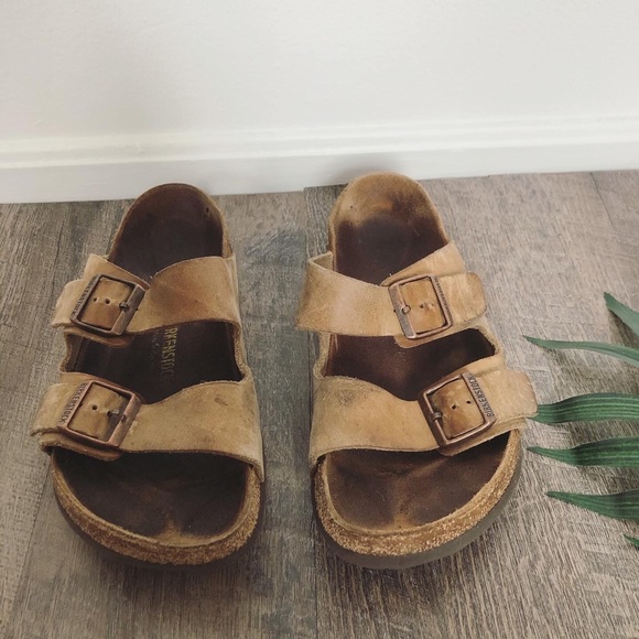 Men’s Leather Birkenstock Double Strap Sandals